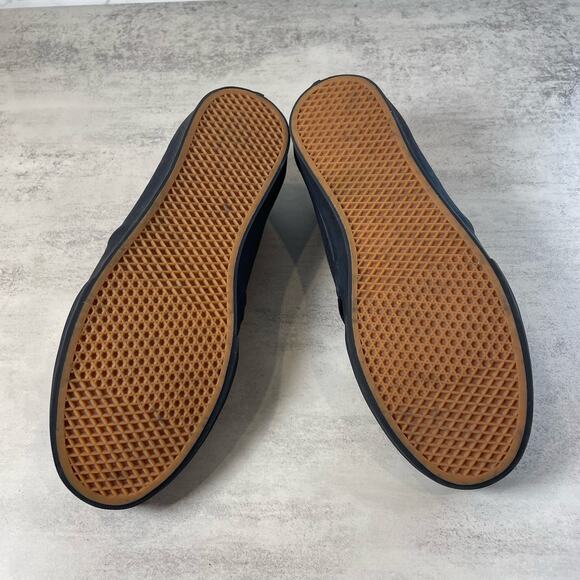 Vans Womens 9.5 Black Canvas Skateboarding Sneaker Athletic Shoes 721356 Lace-Up - Picture 5 of 6